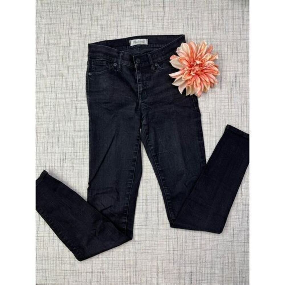 Madewell Women's Black Skinny Fit Denim Jeans Size 24
